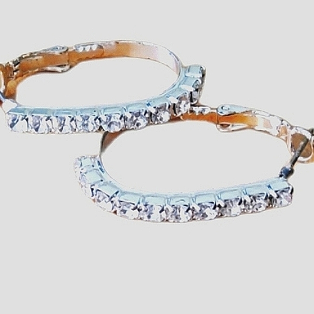 CZ Vintage Pierced Earrings